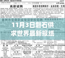 全球最新报纸概览与深度解析，磐石供求世界最新报纸报道（11月3日）