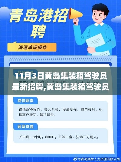 11月3日黄岛集装箱驾驶员招聘指南，从初学者到进阶用户，如何成功应聘集装箱驾驶员职位