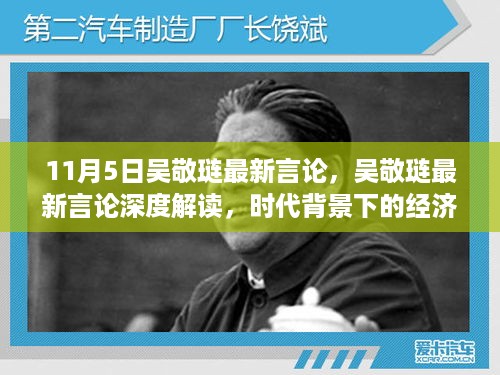 吴敬琏最新言论深度解读，时代背景下的经济洞察与启示