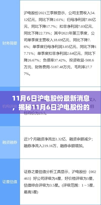 揭秘，沪电股份最新动态与行业洞察（11月6日消息速递）