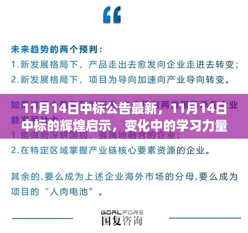 11月14日中标的辉煌启示，学习力量与成就感的交响曲