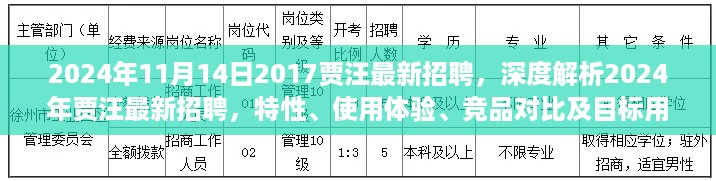 深度解析贾汪最新招聘，特性、体验、竞品对比与目标用户群体分析