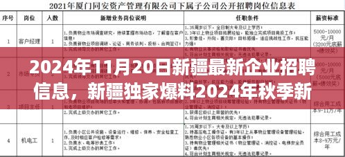 2024年秋季新疆企业大规模招聘潮，职业梦想在新疆起航