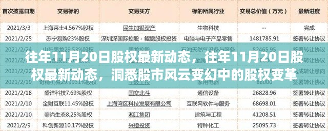 洞悉往年11月20日股权最新动态，股市风云变幻中的股权变革深度解析