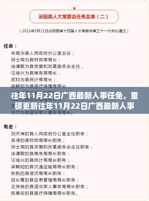 往年11月22日广西最新人事任免，重磅更新往年11月22日广西最新人事任免一览，洞悉人事变迁，洞悉未来走向！