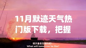 11月默迹天气热门版，把握变化，自信迎接挑战