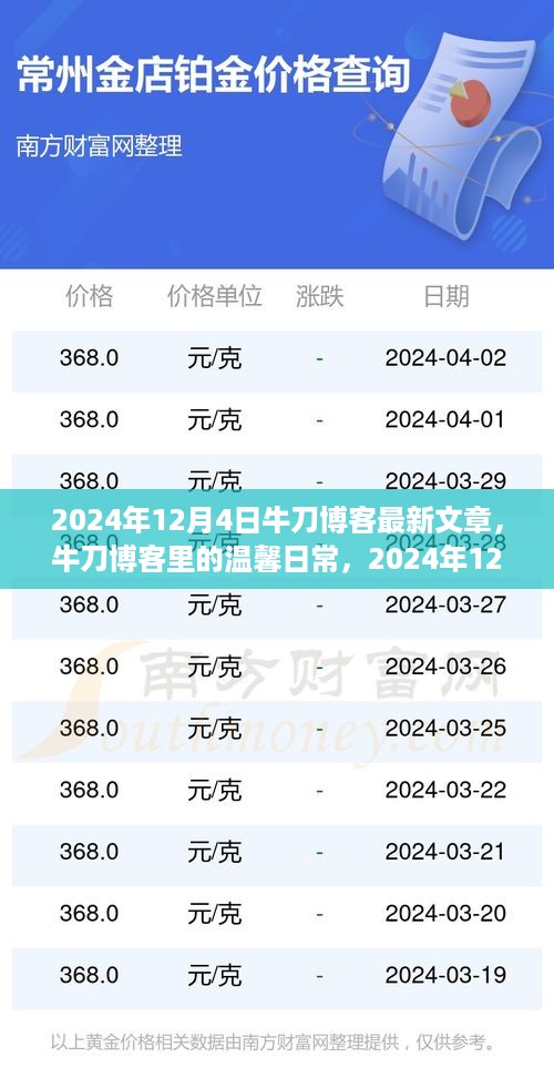 牛刀博客，温馨日常与趣事友情的记录时光（2024年12月4日最新文章）