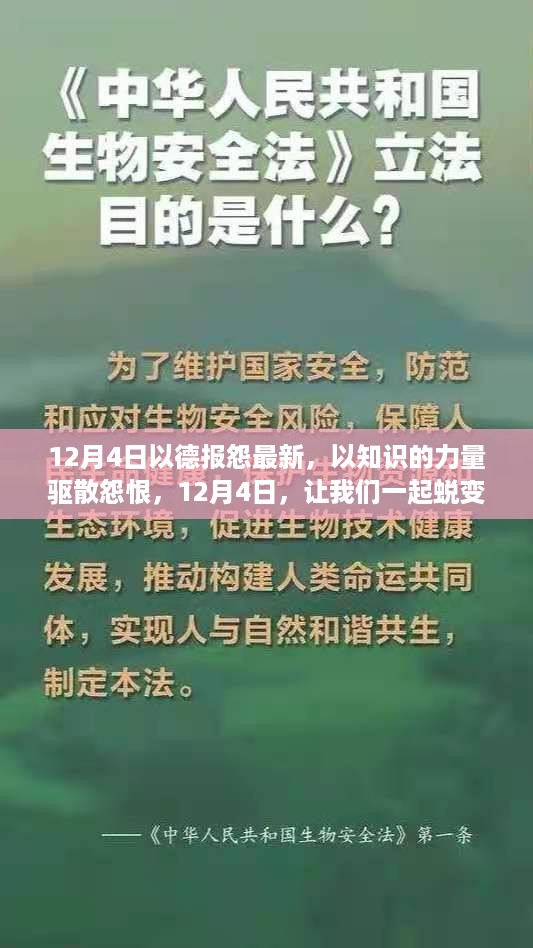 以德报怨，知识驱散怨恨——12月4日蜕变成长日