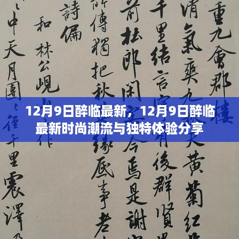 12月9日醉临最新时尚潮流与独特体验分享