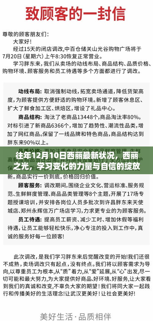 西丽之光，学习变化的力量与自信绽放的最新状况（往年12月10日）