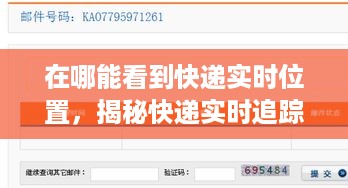 揭秘快递实时追踪，如何查看包裹位置？警惕盈利行业风险！