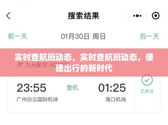 实时查航班动态，便捷出行新时代的选择