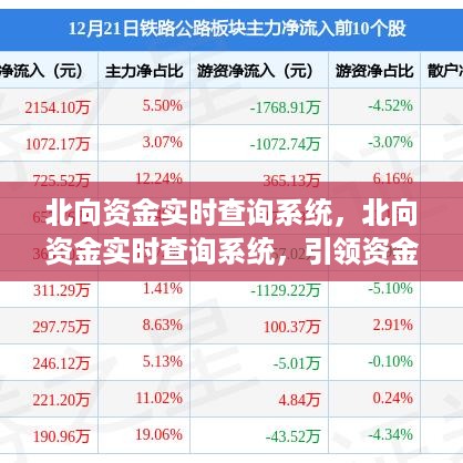 北向资金实时查询系统，引领资金流向监控新时代的先锋工具