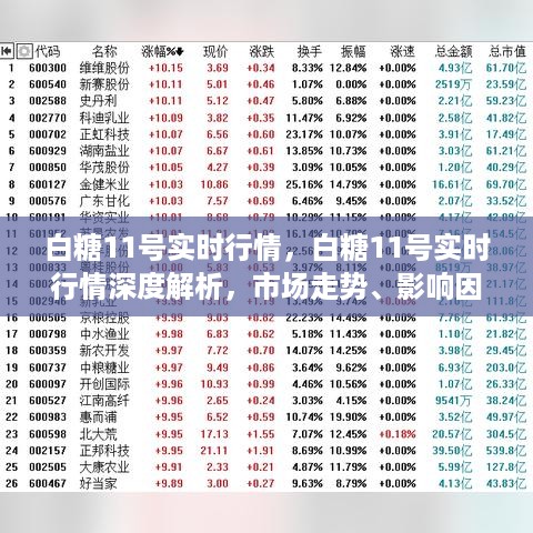 白糖行情深度解析，市场走势、影响因素与未来展望——白糖11号实时行情报告