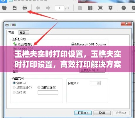 玉樵夫实时打印设置，高效打印解决方案的详解