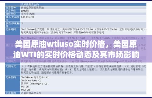 美国原油WTI的实时价格动态与市场影响力分析