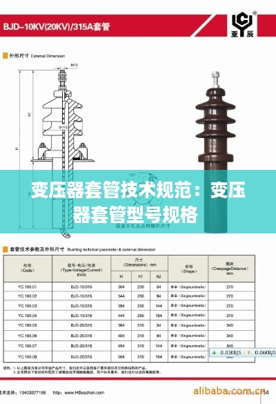 变压器套管技术规范：变压器套管型号规格 