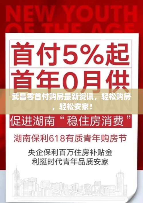 武昌零首付购房最新资讯，轻松购房，轻松安家！