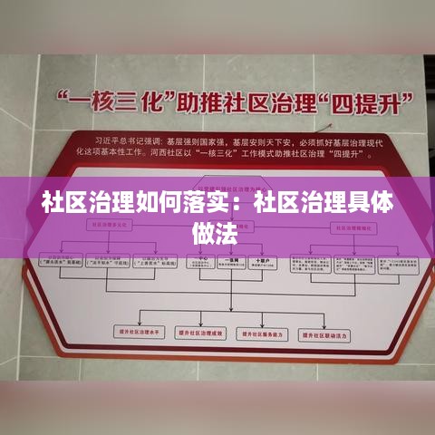 社区治理如何落实：社区治理具体做法 