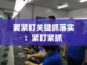 要紧盯关键抓落实：紧盯紧抓 