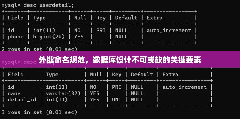 外键命名规范，数据库设计不可或缺的关键要素