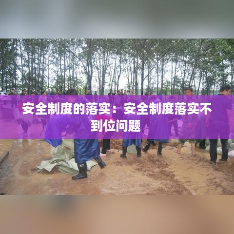 安全制度的落实：安全制度落实不到位问题 