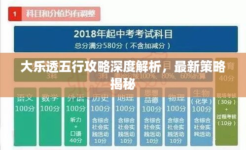 大乐透五行攻略深度解析，最新策略揭秘