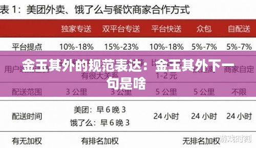 金玉其外的规范表达：金玉其外下一句是啥 