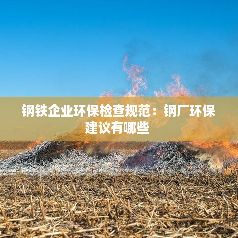 钢铁企业环保检查规范：钢厂环保建议有哪些 