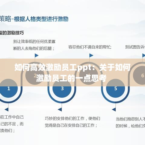 如何高效激励员工ppt：关于如何激励员工的一点思考 