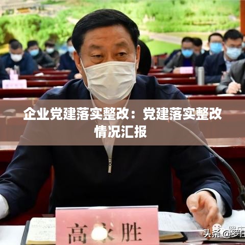 企业党建落实整改：党建落实整改情况汇报 