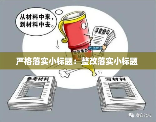 严格落实小标题：整改落实小标题 