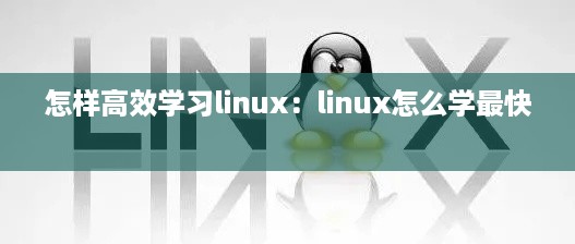 怎样高效学习linux：linux怎么学最快 