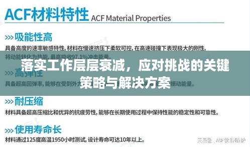 落实工作层层衰减，应对挑战的关键策略与解决方案