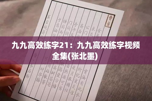 九九高效练字21：九九高效练字视频全集(张北墨) 