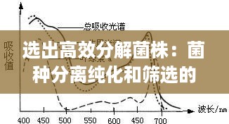 选出高效分解菌株：菌种分离纯化和筛选的一般步骤 