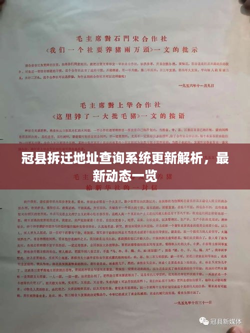 冠县拆迁地址查询系统更新解析，最新动态一览