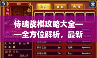 侍魂战棋攻略大全——全方位解析，最新完整版秘籍揭秘！