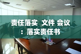 责任落实  文件 会议：落实责任书 