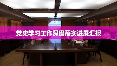 党史学习工作深度落实进展汇报