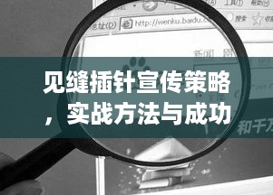 见缝插针宣传策略，实战方法与成功案例实践