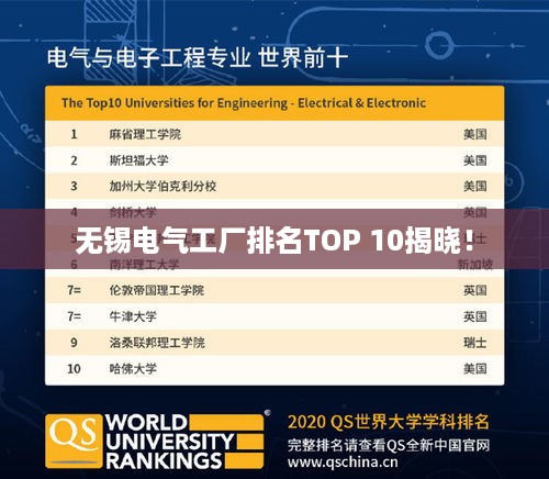 无锡电气工厂排名TOP 10揭晓！