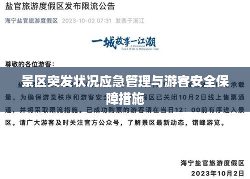 景区突发状况应急管理与游客安全保障措施