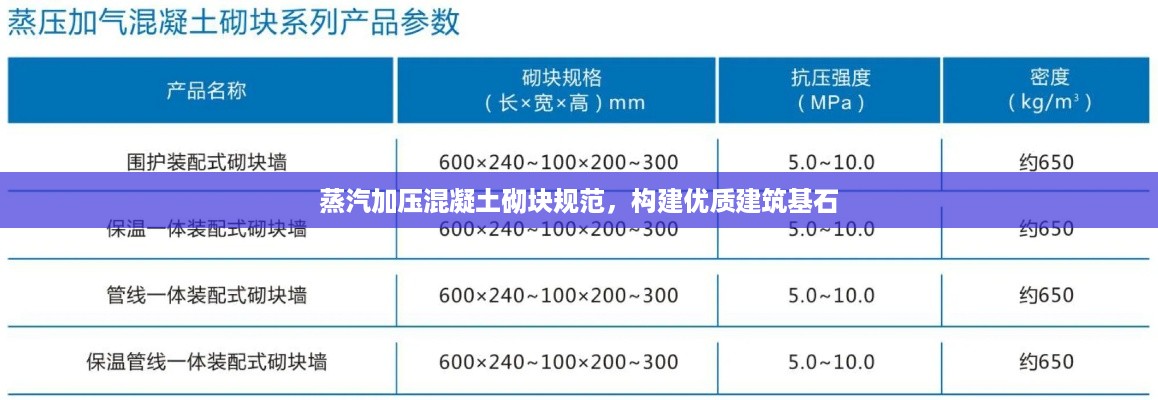蒸汽加压混凝土砌块规范，构建优质建筑基石
