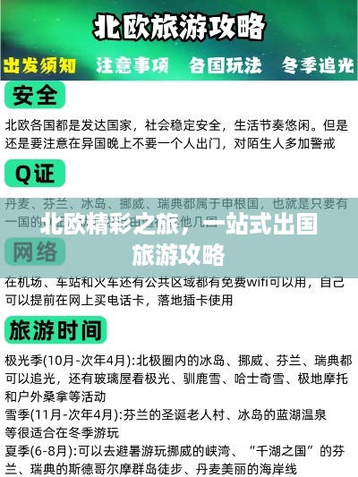 北欧精彩之旅，一站式出国旅游攻略