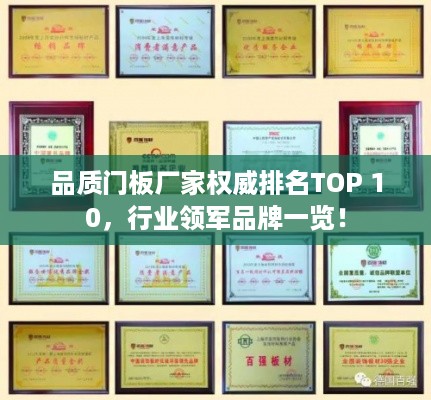 品质门板厂家权威排名TOP 10，行业领军品牌一览！
