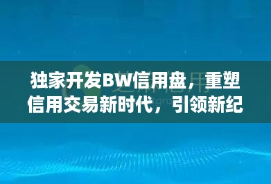 独家开发BW信用盘，重塑信用交易新时代，引领新纪元风潮！
