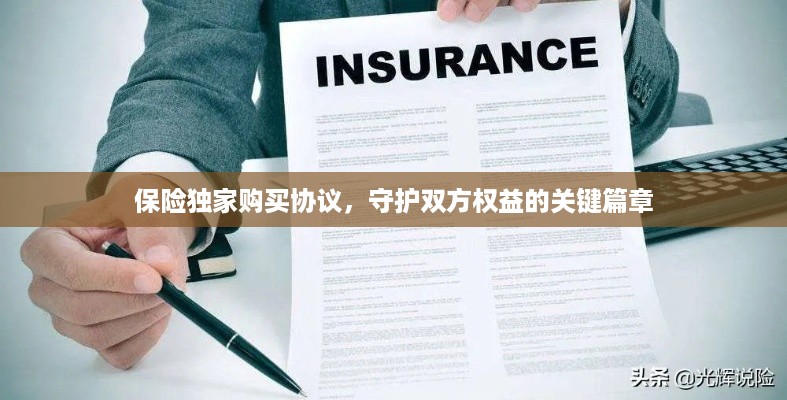 保险独家购买协议，守护双方权益的关键篇章