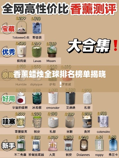 香薰蜡烛全球排名榜单揭晓！